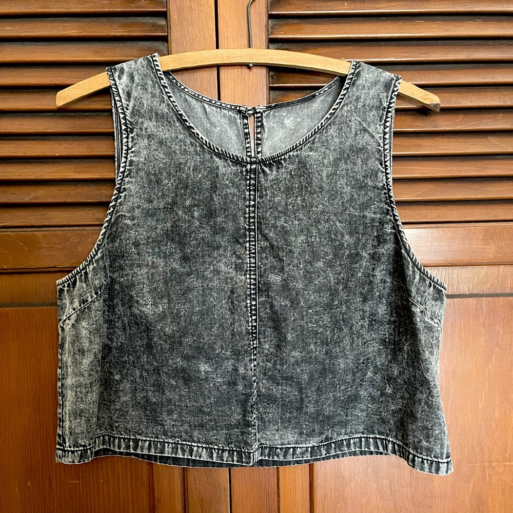 90s grunge acid wash tank